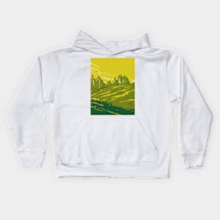 Buffalo Bill State Park with Shoshone Canyon Located in Park County Wyoming WPA Poster Art Kids Hoodie